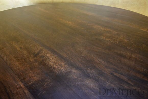 round mesquite dining table