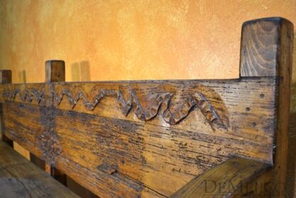 Banca Guadalajara, Spanish Colonial Bench, Spanish Carved Bench, Outdoor Patio Bench