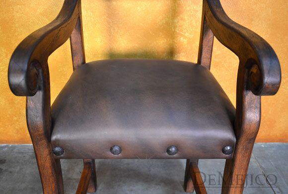 Haciendita Barstool with Arms, Spanish Barstool, Hacienda Style, Spanish Style Bar