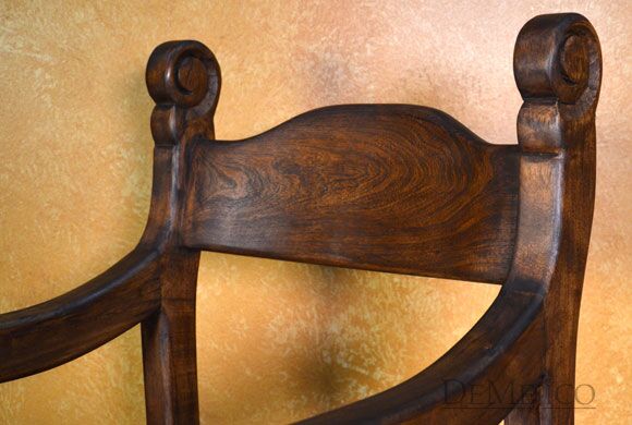 Haciendita Barstool with Arms, Spanish Barstool, Hacienda Style, Spanish Style Bar