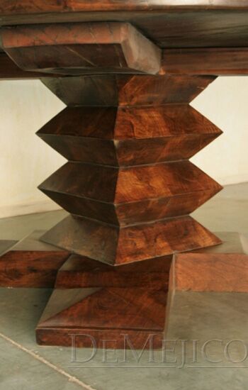 rustic round table