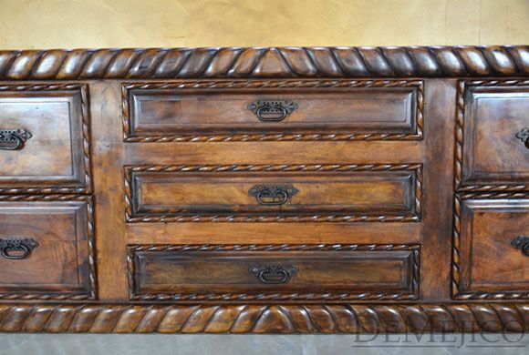 Spanish mesquite buffet table