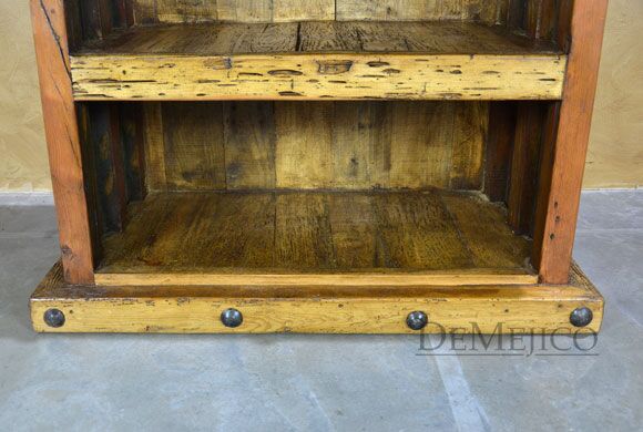 old wood bookcase