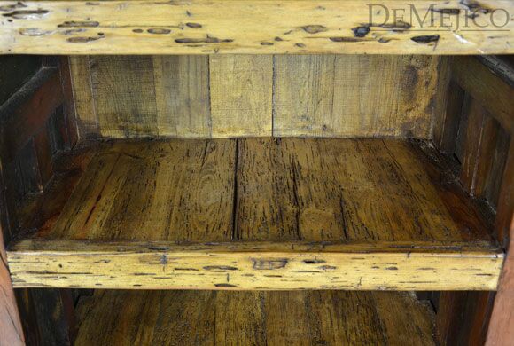 old wood bookcase