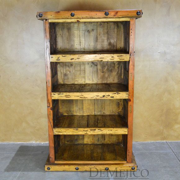 old wood bookcase