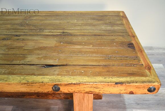 barn door table