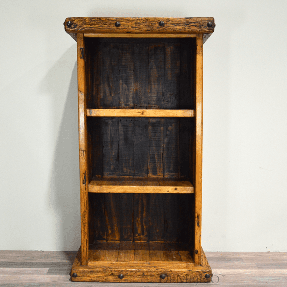 old wood bookcase