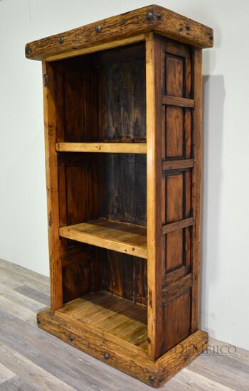 old wood bookcase