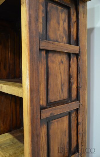 old wood bookcase
