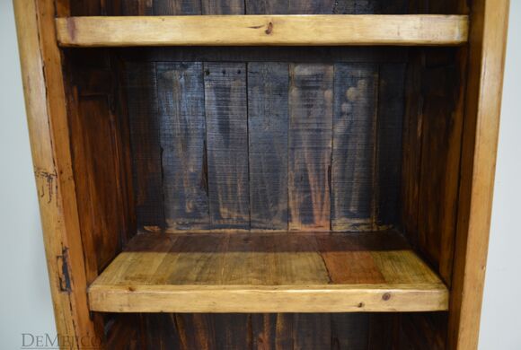 old wood bookcase