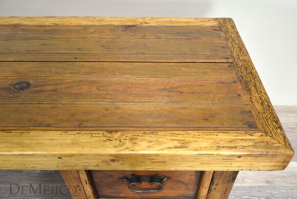 old wood desk
