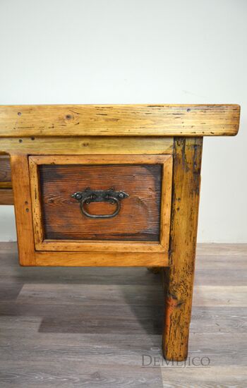 old wood desk