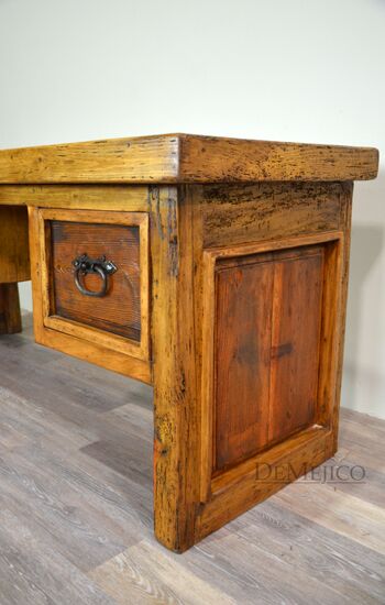 old wood desk
