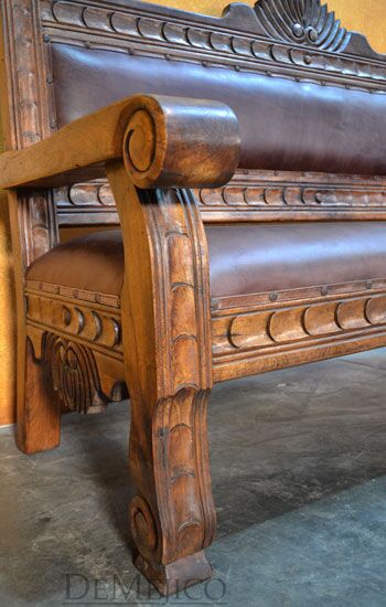 rustic benches
