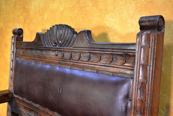Santa Fe Bench, Carved Benches, Mexican Benches, Southwest Furniture, Mexican Furniture