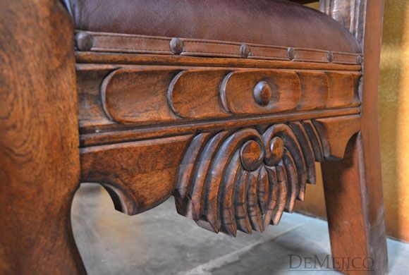 Santa Fe Bench, Carved Benches, Mexican Benches, Southwest Furniture, Mexican Furniture