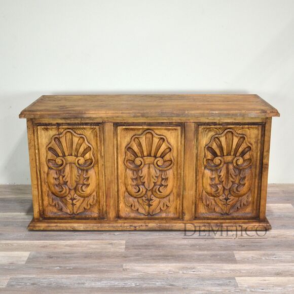 carved colonial desk