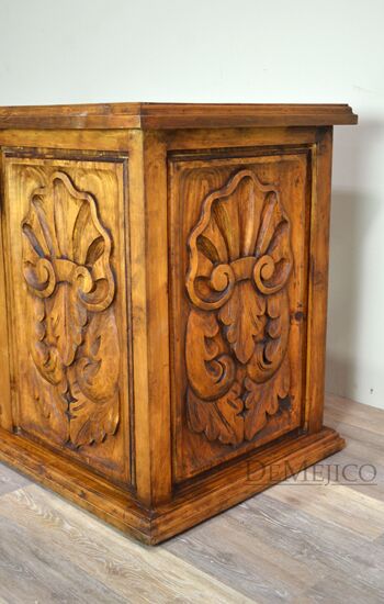 carved colonial desk
