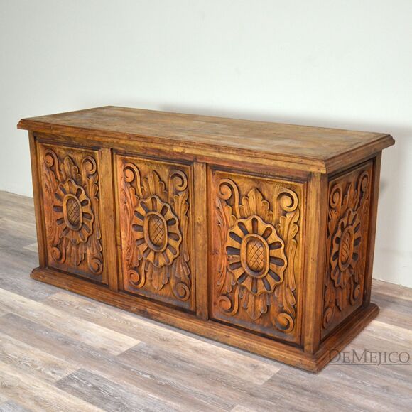 carved colonial desk