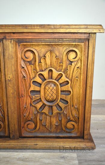 carved colonial desk