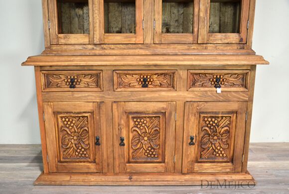spanish carved hutch
