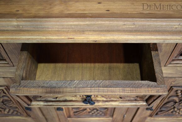 spanish carved hutch