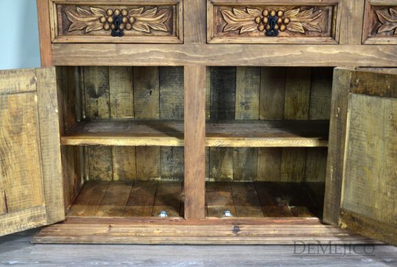 spanish carved hutch