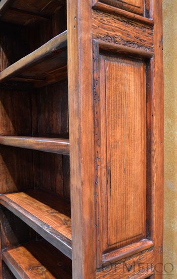 Tall Alamo Bookcase, Old Wood Bookcase