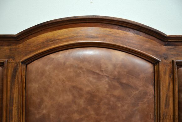 leather panel bed