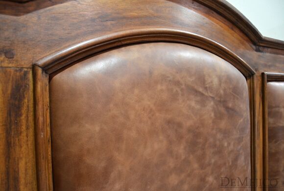 leather panel bed