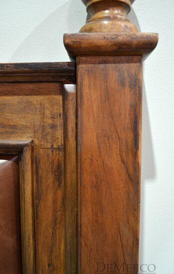 leather panel bed