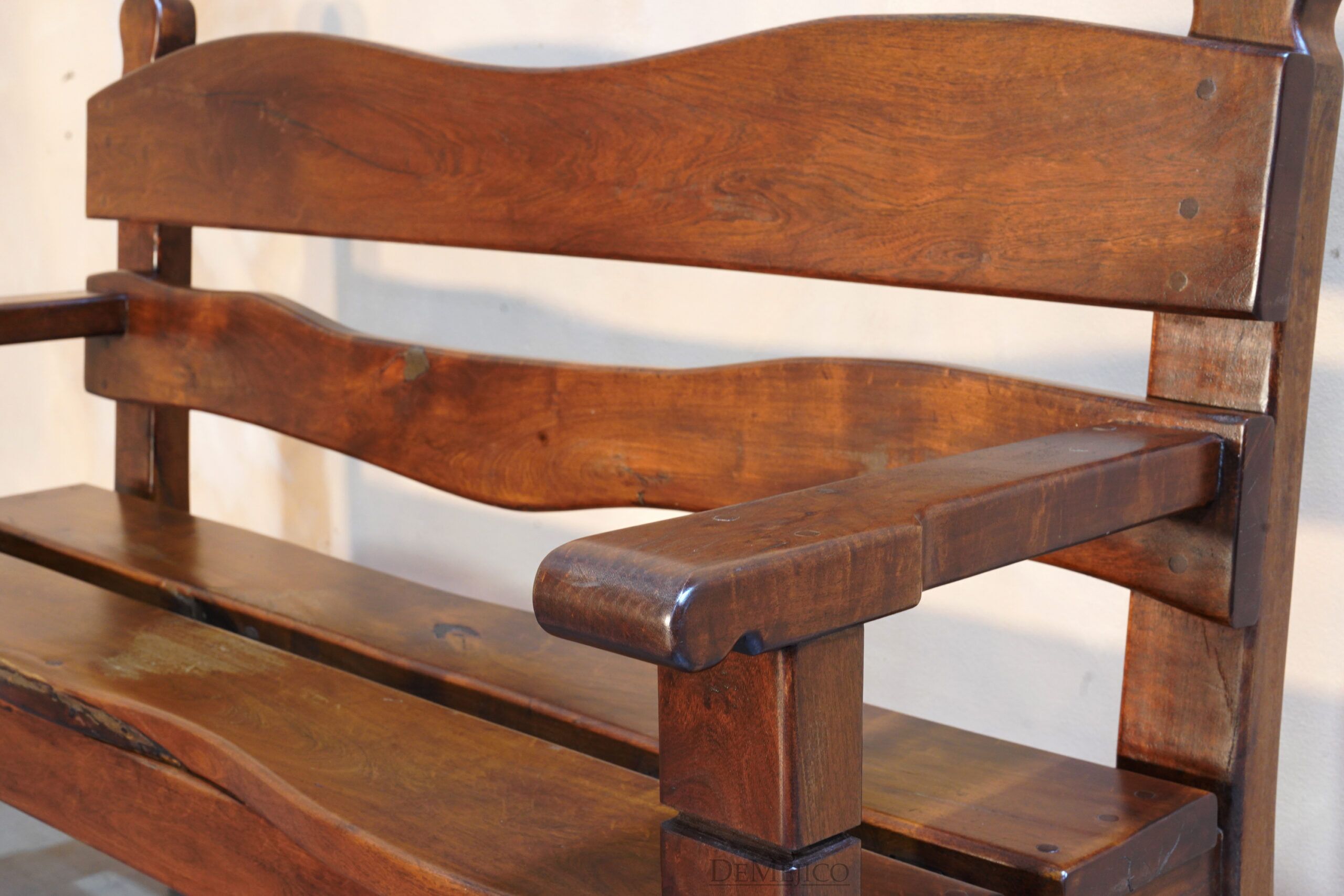 Banca Palomar, Mesquite Slab Benches, Outdoor Benches, Rustic Bench