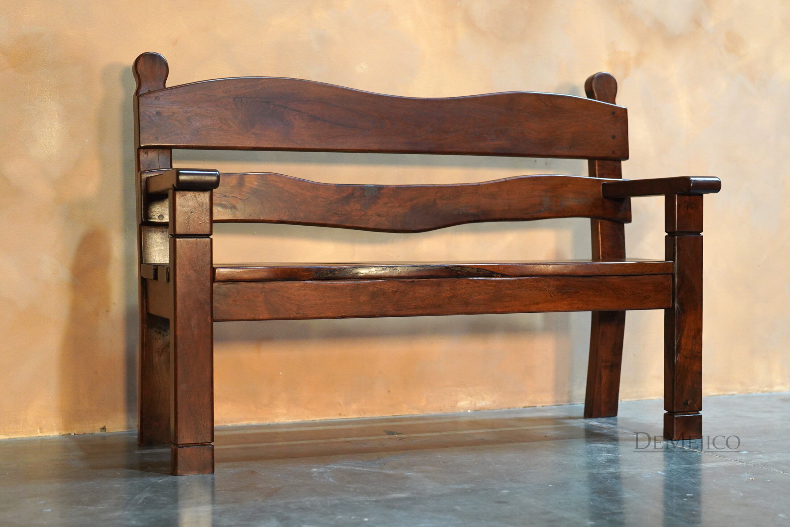 Banca Palomar, Mesquite Slab Benches, Outdoor Benches, Rustic Bench