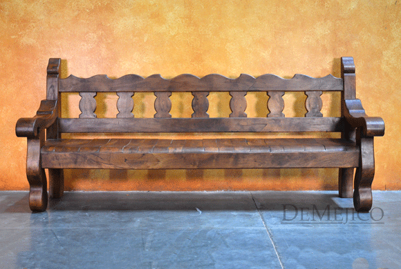 Old Mexico Bench Spanish Bench, Spanish Colonial Chairs