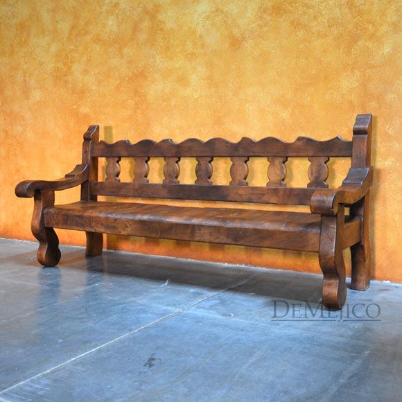Old Mexico Bench Spanish Bench, Spanish Colonial Chairs