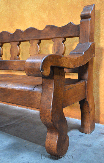 Old Mexico Bench Spanish Bench, Spanish Colonial Chairs