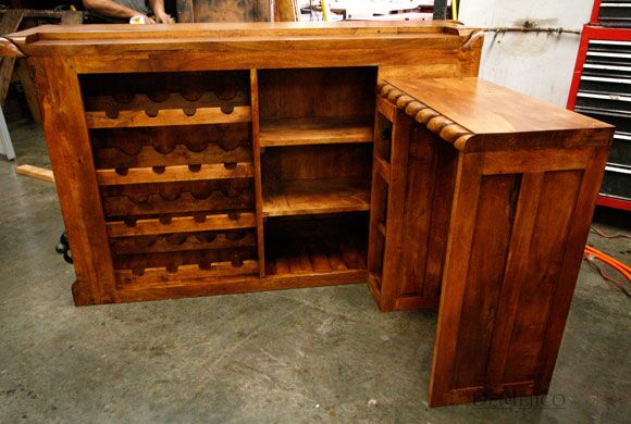 Luis Quince Bar, Spanish Colonial Bar, Carved Bar