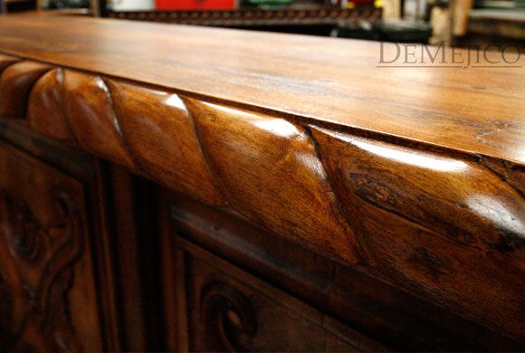 Luis Quince Bar, Spanish Colonial Bar, Carved Bar