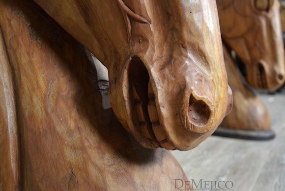 Western Horse Desk, Western Desk, Hand Carved Desk