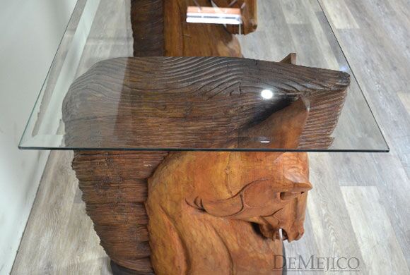 Western Horse Desk, Western Desk, Hand Carved Desk