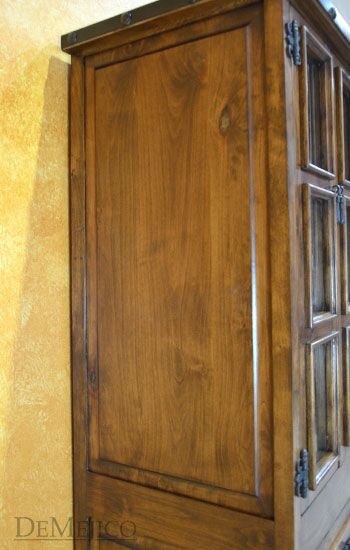Small Alamo Hutch, Small Spanish Hutch, Glass Panel Hutch