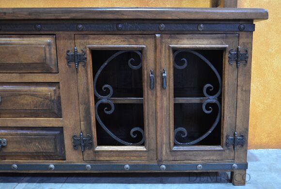 Spanish Entertainment Center, Mesquite TV Stand, Mesquite Entertainment Center