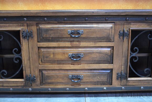 Spanish Entertainment Center, Mesquite TV Stand, Mesquite Entertainment Center