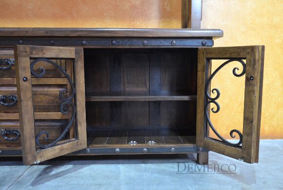 Spanish Entertainment Center, Mesquite TV Stand, Mesquite Entertainment Center