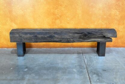 Small Vigas Rustic Modern Bench, Table Bench, Accent Bench, Rustic Bench
