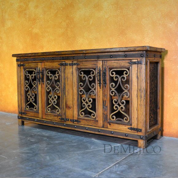 Reclaimed Wood TV Stand, 72" Old Espanola Alamo TV Stand