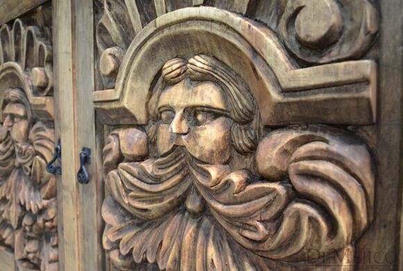 Bigoton Hand Carved Buffet Table, Spanish Buffet