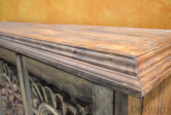 Bigoton Hand Carved Buffet Table, Spanish Buffet