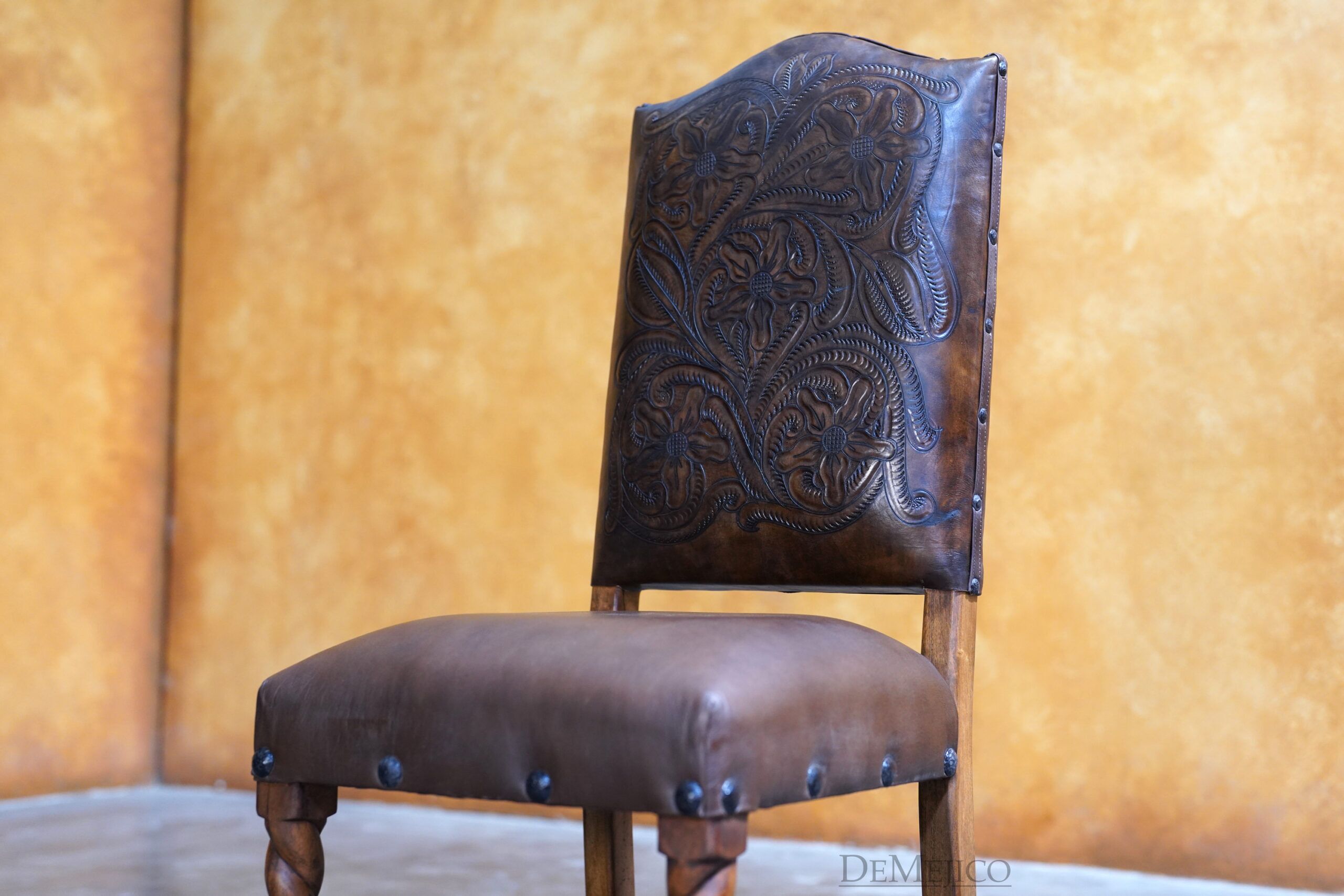 Silla Chapital - Spanish Dining Chairs, Hand Carved Spanish Chairs