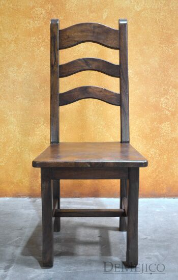 Silla Escalera Especial, Spanish Chair, Mesquite Chair, Solid Wood Chair